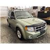 Image 9 : F6C --  2008 FORD ESCAPE XLT AWD , Green, 240690 KM