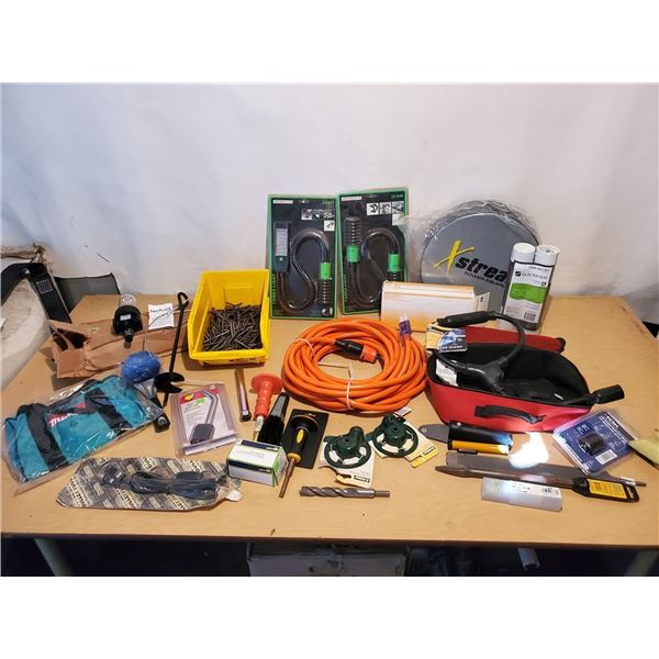 Lot of Shop Tools - HD Ext Orange ext cord