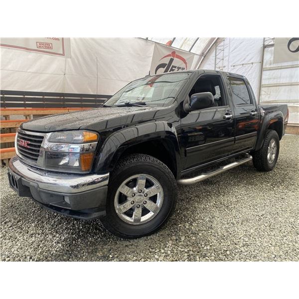 A12G --  2011 GMC CANYON SLT CREW CAB 4X4, Black, 300,918 KM