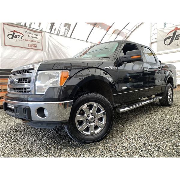 A12N --  2013 FORD F150 SUPER CREW 4X4, Black, 237944 KM