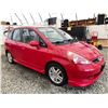 Image 9 : D2-- 2007 HONDA FIT, RED, 220,667KMS