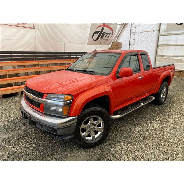 F1 --  2010 CHEVROLET COLORADO LT EXT CAB 4X4, Orange, 180037 KM