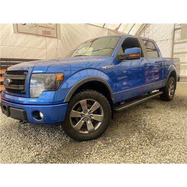 F4 --  2014 FORD F150 SUPERCREW 4X4, Blue, 200856 KM