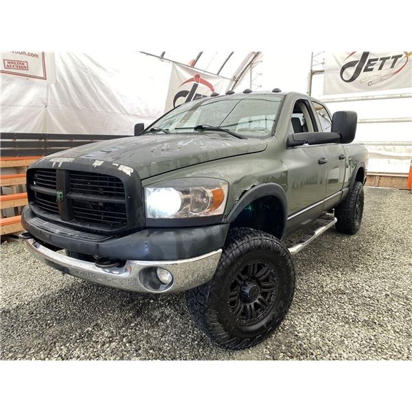 F6 --  2006 DODGE RAM 2500 ST CREW CAB 4X4, Green, 314182 KM