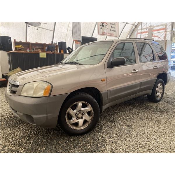 A12C --  2001 MAZDA TRIBUTE DX AWD, Brown, 385,207 KM  NO RESERVE 