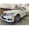 Image 1 : A1 --  2009 MERCEDES C230 4 MATIC AWD, White, 55,747 KMS   "NO RESERVE" DONATE A CAR