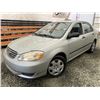 Image 1 : C6N --  2003 TOYOTA COROLLA CE, Grey, 155,617 KM