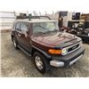 Image 10 : C6B --  2007 TOYOTA FJ CRUISER 4X4, Red, 151850 KMS