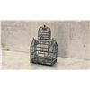 Image 2 : 527 -- ANTIQUE VICTORIAN BIRD CAGE, GOTHIC STYLE, GREEN.