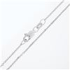 Image 6 : 14K White Gold Diamond Tear Drop Pear Solitaire Cluster Petite Pendant Necklace