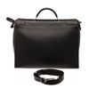 Image 1 : Fendi Black Leather Peekaboo Medium Tote Bag