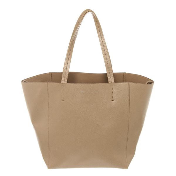 Celine Beige Calfskin Leather Cabas Horizontal Phantom Tote Bag