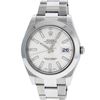 Image 2 : Rolex Mens 41MM Datejust 2 Stainless Steel White Index Oyster Band Datejust Wris