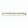 Image 5 : Antique Art Deco 14k White Gold 0.05 ctw Single Cut Diamond Open Filigree Bar Pi