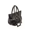 Image 2 : Balenciaga Black Lambskin Leather Velo Tote Bag