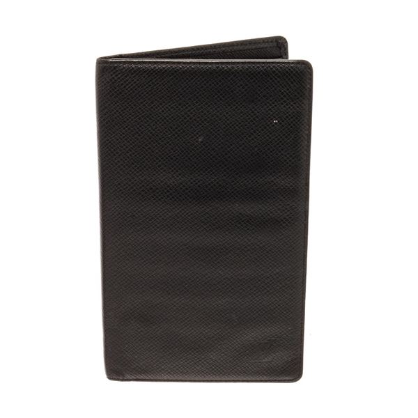 Louis Vuitton Gray Taiga Leather Travel Wallet