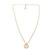 Image 2 : Christian Dior Gold-tone CD Pendant Charm Necklace