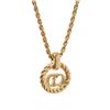 Image 3 : Christian Dior Gold-tone CD Pendant Charm Necklace