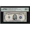 1934D $5 STAR Silver Certificate PMG 64EPQ