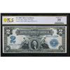 Image 1 : 1899 $2 Mini Porthole Silver Certificate PCGS 35