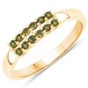 Image 1 : 14KT Yellow Gold 0.27ctw Green Diamond Ring