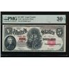 Image 1 : 1907 $5 Legal Tender Note PMG 30EPQ