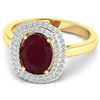Image 3 : 14KT Yellow Gold 2.30ct Ruby and Diamond Ring