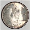 Image 1 : Canadian .10 Cent Dime 1963