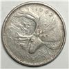 Image 1 : 1962 Queen Elizabeth 25 Cents