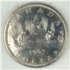 Image 1 : 1965 Queen Elizabeth II Canadian Silver Dollar UNC