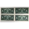 Image 2 : 1937 $1 BC-21c Run of 4 Consecutive Notes Exquisit Example Hard and Rare Find