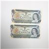 Image 1 : 2 Consecutive Numbered1973 Canadian 1 Dollar Notes