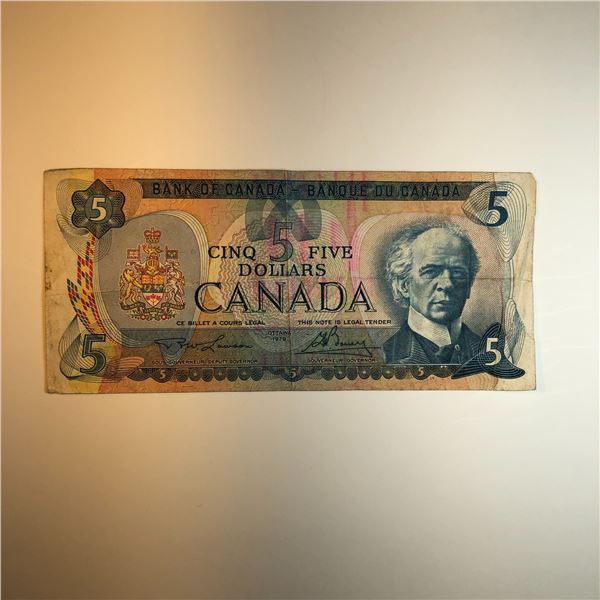 1-1979 5 Dollar Bill