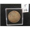 Image 1 : One 1962 Canadian 80% Silver Dollar, sealed in case. heavier toning around rim of obverse,