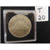 Image 1 : One 1966 LB Canadian 80% Silver Dollar, sealed in case, uncirculated, large bead, ungraded, 