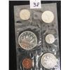 Image 1 : One Set of uncirculated, untouched, 1963 Canadian Silver coin set sealed in original RCM