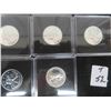 Image 1 : Five: Canadian 80% Silver 25 cent pieces; 1963, 1964, 1965, 1966, and 1967; all 5 coins are