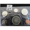 Image 1 :  One Set of 1964 Canadian coin set, BU-PL 80% silver, sealed in original RCM cellophane, 