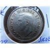 Image 3 : One 1942 Canadian 50 cent piece, 80% silver, Die Crack along outer rim and beads in VID area, 