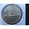 Image 2 : One 1959 Canadian Dollar coin, 80% silver, uncirculated, ungraded