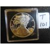 Image 1 : One SMI American Walking Liberty 999 one troy ounce silver round, sealed in case, uncirculated,