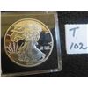 Image 1 : One SMI American Walking Liberty 999 one troy ounce silver round, sealed in case, uncirculated