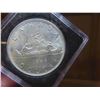 Image 2 : One 1966 Canadian 80% Silver dollar, sealed in its own case; VERY HIGH Grade, BU-PL-MS, 