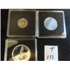 Image 1 : Three 1967 Canadian coins, 80% silver, 50 cent, 25 cent and 10 cent pieces, each sealed in