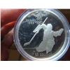 Image 3 : One Complete set of 10; 1988 Calgary Olympic $20 Silver bullion coins in green velvet case, 