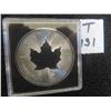 Image 1 : One 2020 Canadian 1 troy ounce  9999 silver coin with maple leaf privy sealed in capsule,