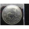 Image 3 : One 2022 South African 999 fine silver Krugerrand, 1 Rand, 1 troy ounce, untouched, sealed