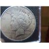 Image 2 : One 1923 US Silver Peace dollar coin,  90% silver, circulated, ungraded, Philadelphia mint,