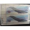 Image 2 : One set 2010 RCM Canadian Blue Whale $10 silver coin and stamps collectible, in wood 