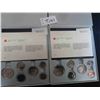 Image 1 : Two sets 1982 RCM 6 coin specimen sets, in original storage box, hard sided folder, with RCM